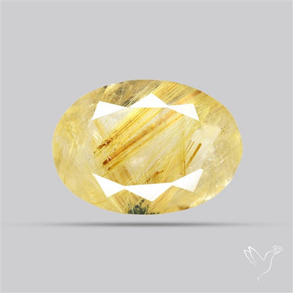 Faceted Golden Rutilated Quartz