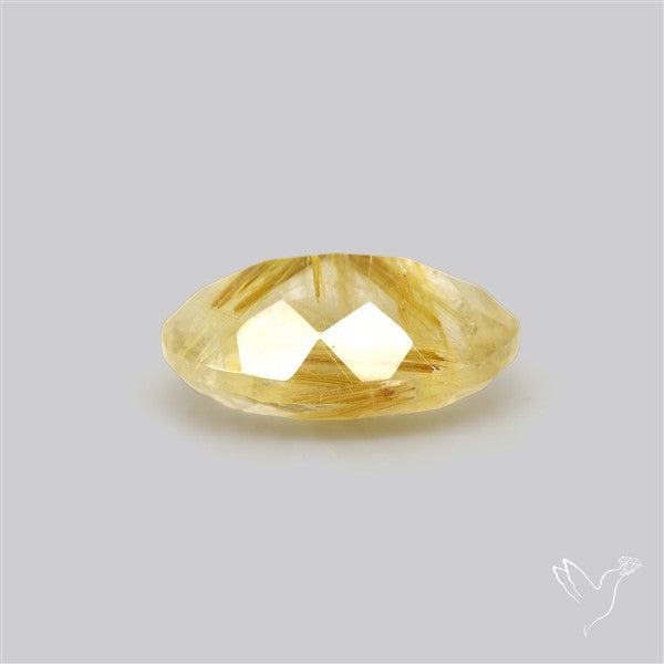Faceted Golden Rutilated Quartz