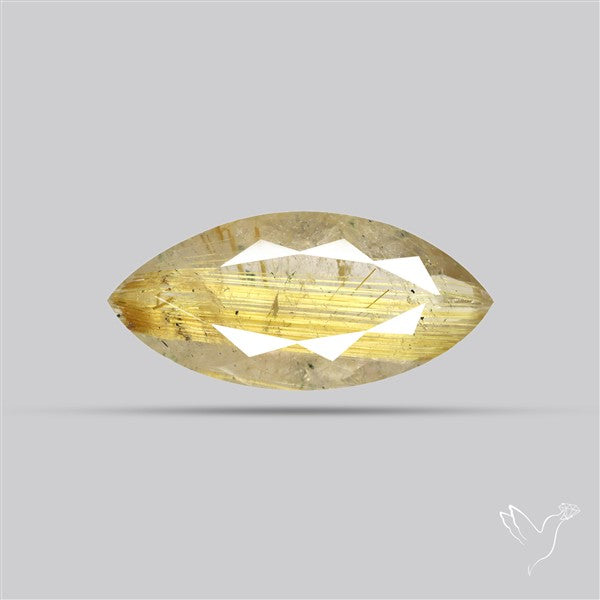 Faceted Golden Rutilated Quartz