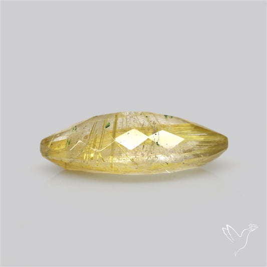 Faceted Golden Rutilated Quartz