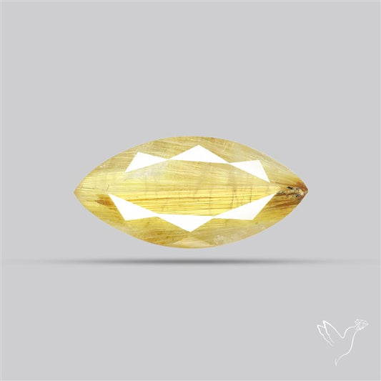 Faceted Golden Rutilated Quartz