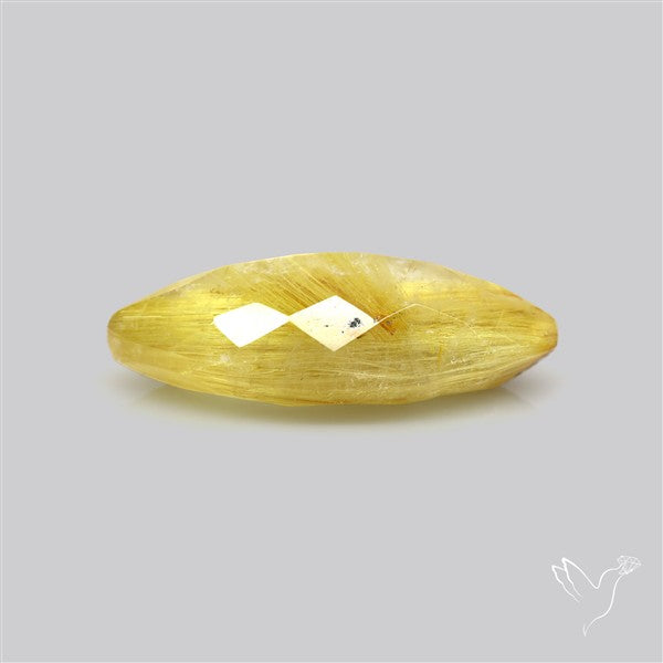 Faceted Golden Rutilated Quartz
