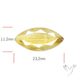 Faceted Golden Rutilated Quartz