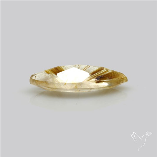 Faceted Golden Rutilated Quartz