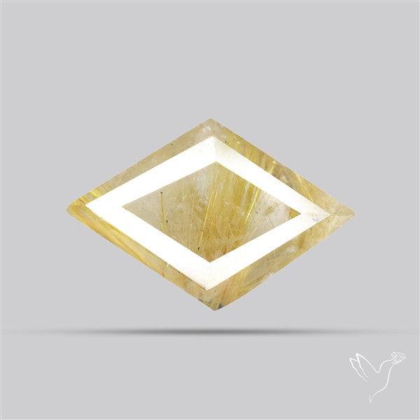 Faceted Golden Rutilated Quartz