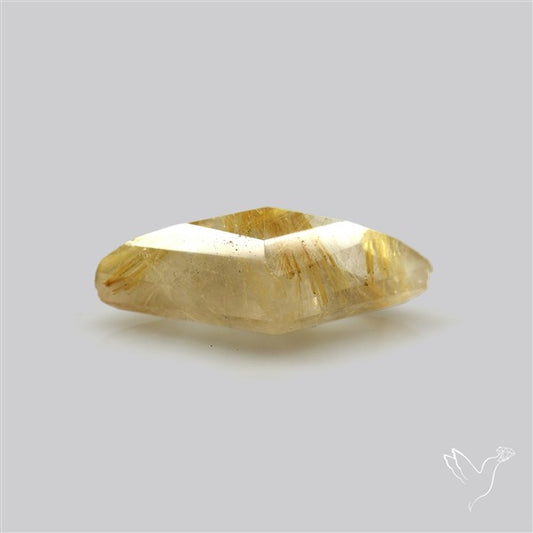Faceted Golden Rutilated Quartz