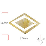 Faceted Golden Rutilated Quartz
