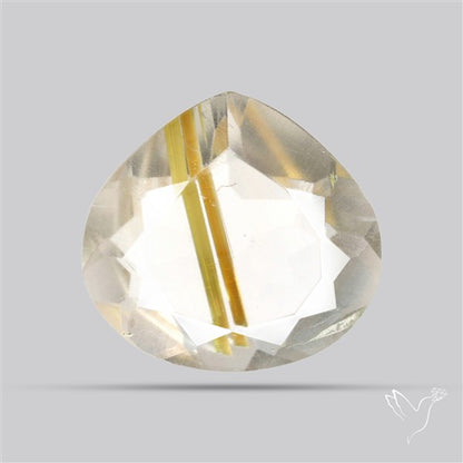 Faceted Golden Rutilated Quartz