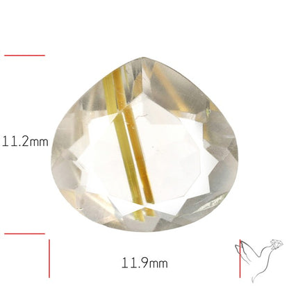 Faceted Golden Rutilated Quartz