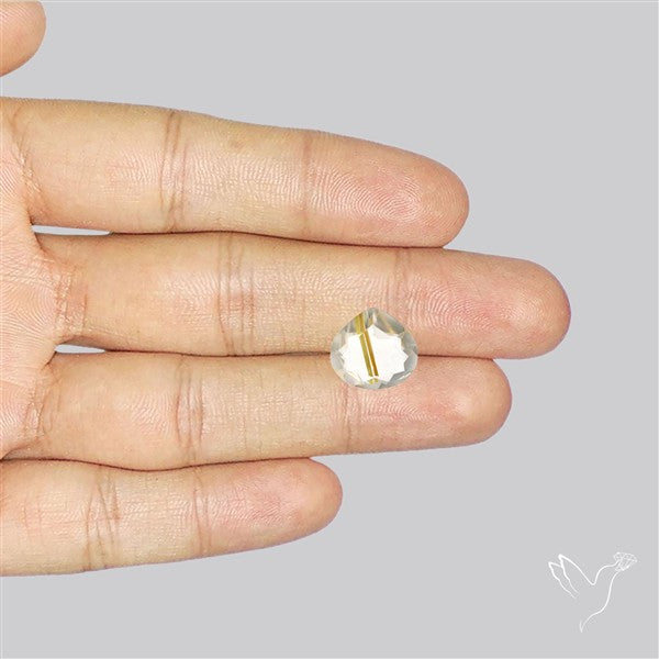 Faceted Golden Rutilated Quartz