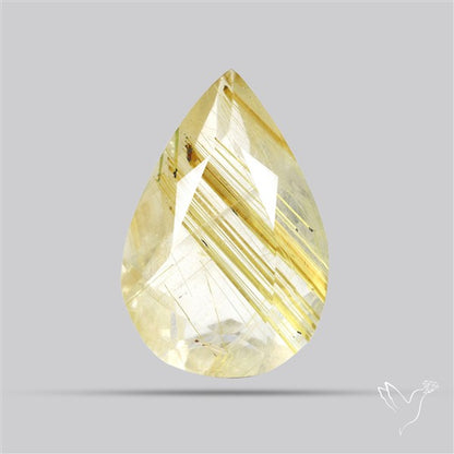 Faceted Golden Rutilated Quartz