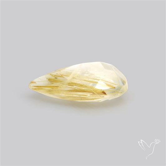 Faceted Golden Rutilated Quartz