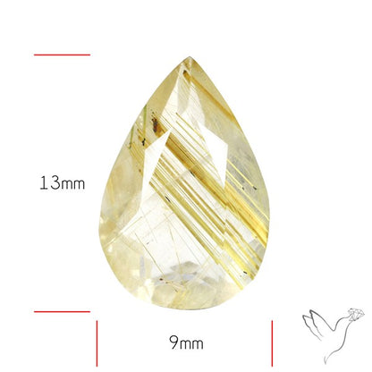 Faceted Golden Rutilated Quartz