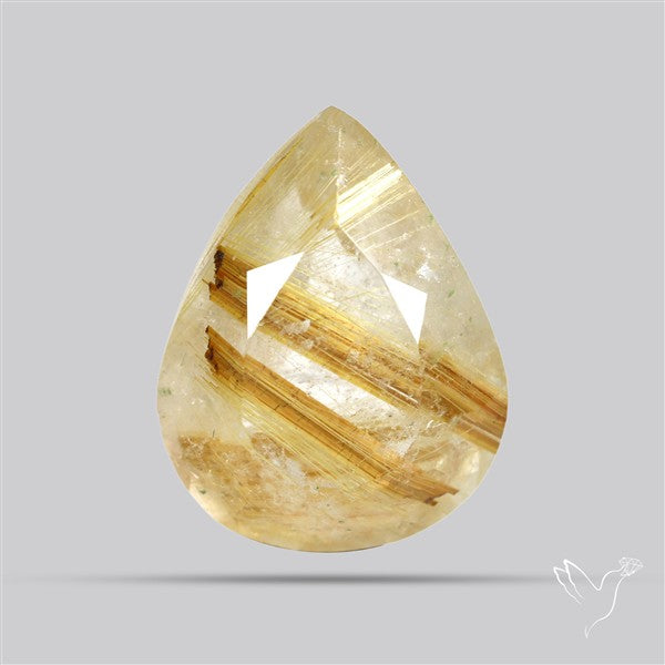 Faceted Golden Rutilated Quartz