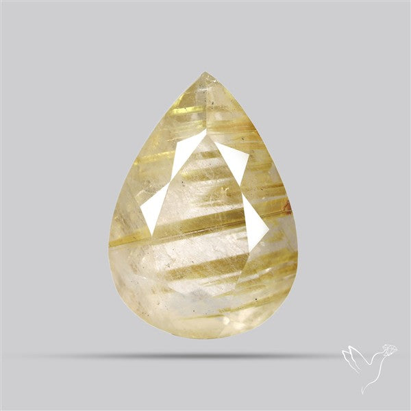 Faceted Golden Rutilated Quartz