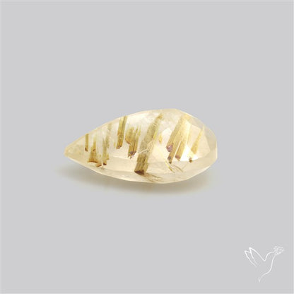 Faceted Golden Rutilated Quartz