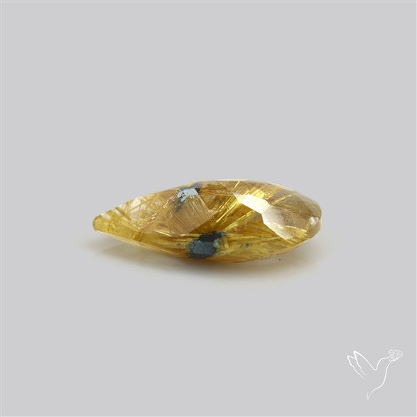 Faceted Golden Rutilated Quartz