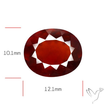 Ceylon Hessonite Garnet Faceted Fine Gemstone