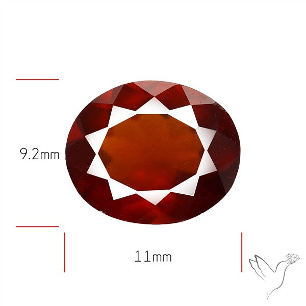 Ceylon Hessonite Garnet Faceted Fine Gemstone