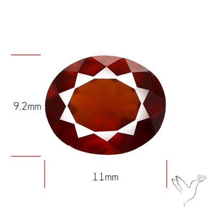 Ceylon Hessonite Garnet Faceted Fine Gemstone