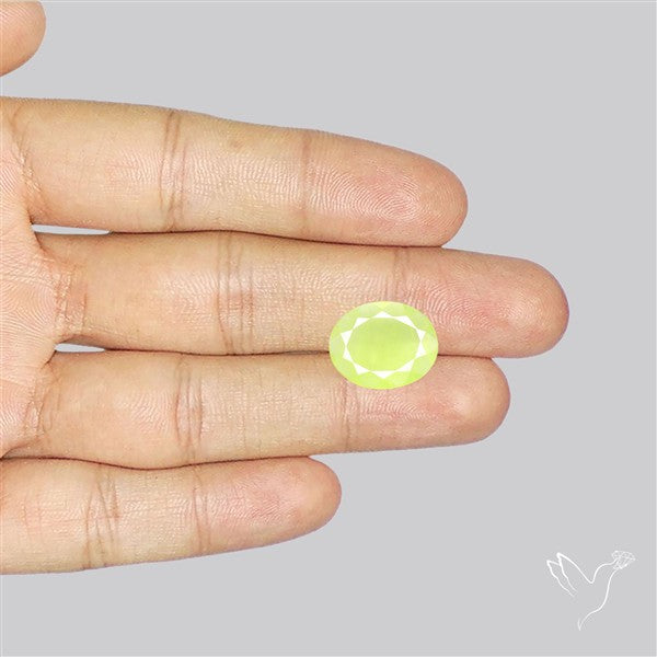 Faceted Gem Australian Prehnite
