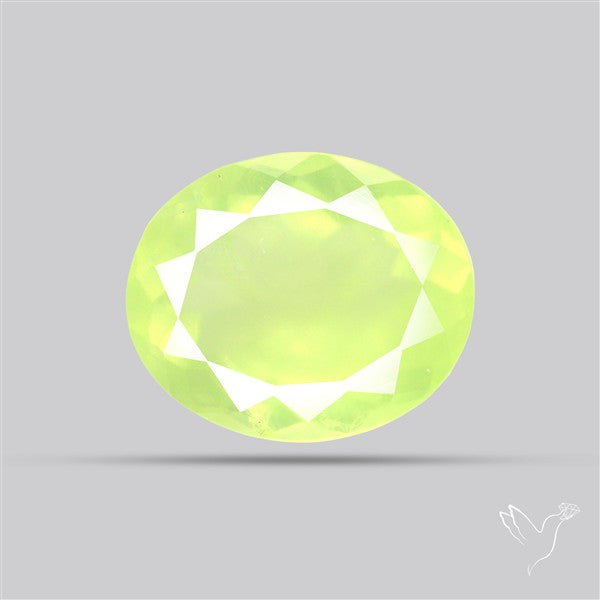 Faceted Gem Australian Prehnite