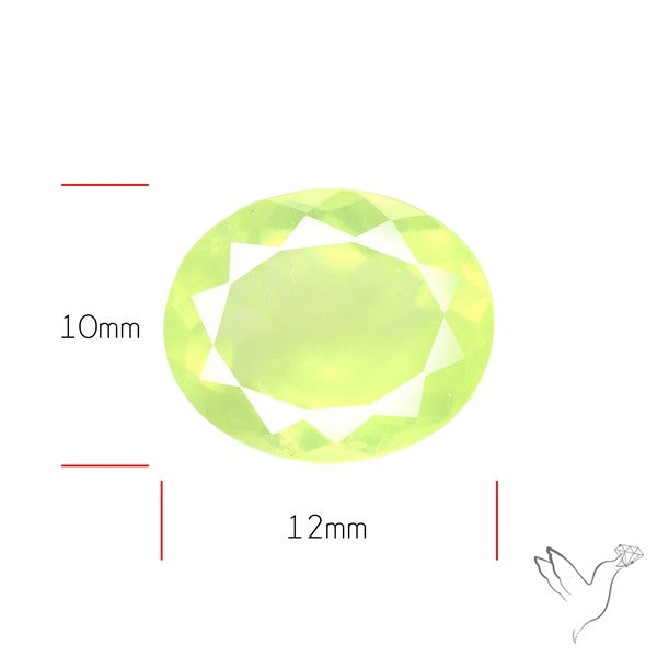 Faceted Gem Australian Prehnite