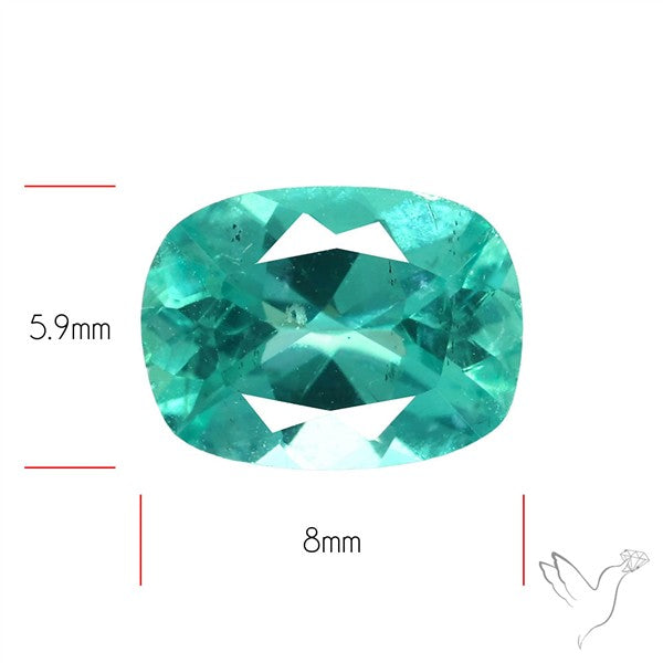 Paraiba Blue-Green Apatite Faceted Fine Gemstone