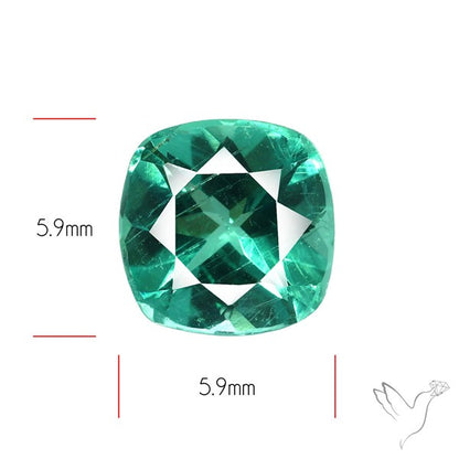 Paraiba Blue-Green Apatite Faceted Fine Gemstone