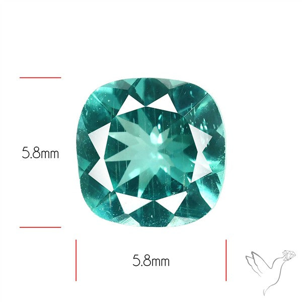Paraiba Blue-Green Apatite Faceted Fine Gemstone