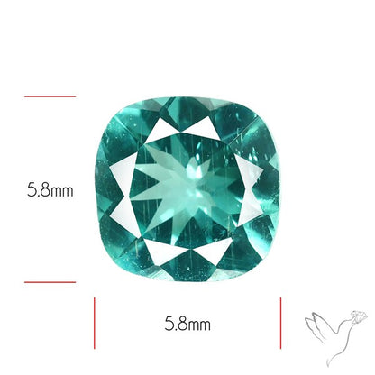 Paraiba Blue-Green Apatite Faceted Fine Gemstone