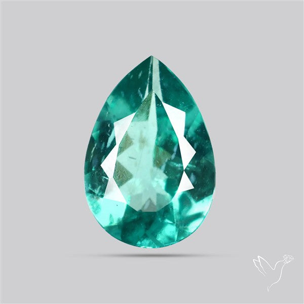Paraiba Blue-Green Apatite Faceted Fine Gemstone