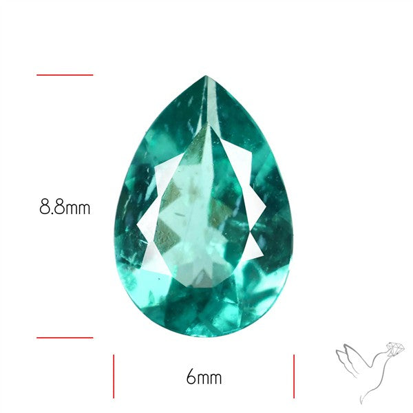 Paraiba Blue-Green Apatite Faceted Fine Gemstone