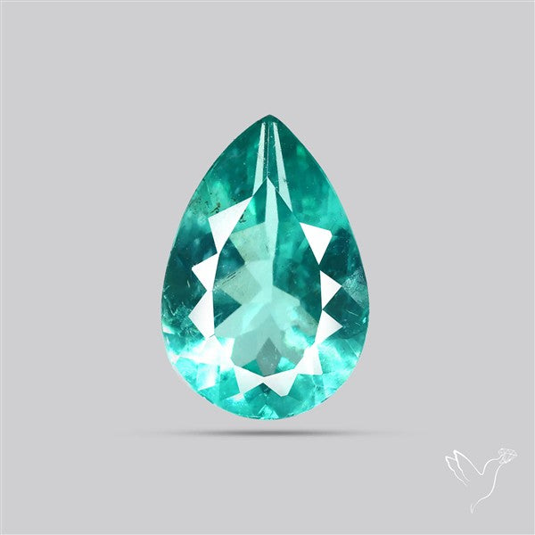 Paraiba Blue-Green Apatite Faceted Fine Gemstone