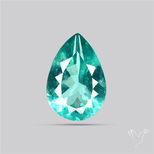 Paraiba Blue-Green Apatite Faceted Fine Gemstone