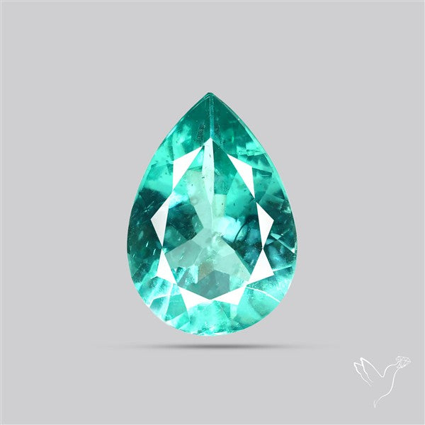 Paraiba Blue-Green Apatite Faceted Fine Gemstone