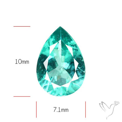 Paraiba Blue-Green Apatite Faceted Fine Gemstone