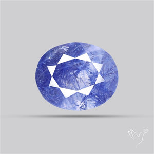 Rare Dumortierite Quartz Faceted Fine Gemstone