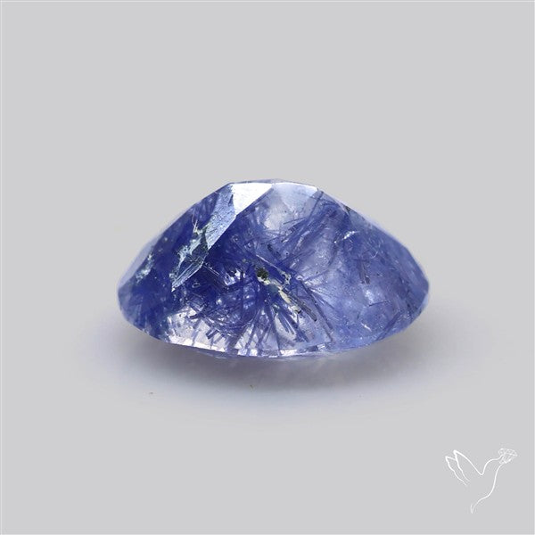 Rare Dumortierite Quartz Faceted Fine Gemstone