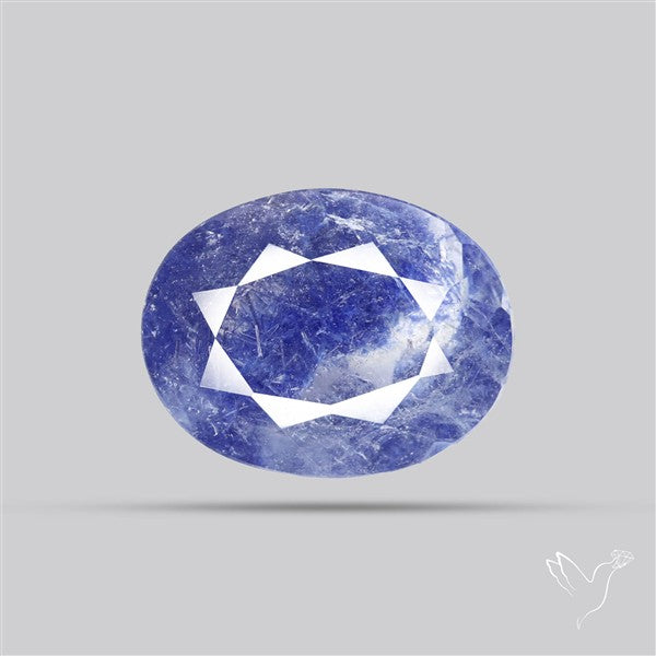 Rare Dumortierite Quartz Faceted Fine Gemstone