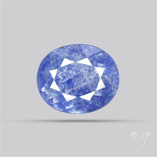 Rare Dumortierite Quartz Faceted Fine Gemstone