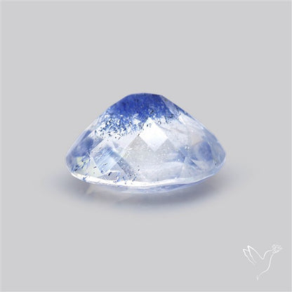 Rare Dumortierite Quartz Faceted Fine Gemstone