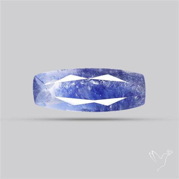 Rare Dumortierite Quartz Faceted Fine Gemstone