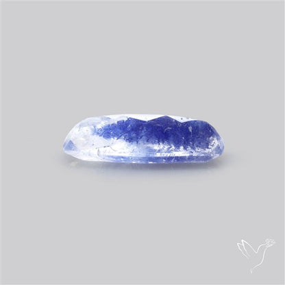 Rare Dumortierite Quartz Faceted Fine Gemstone