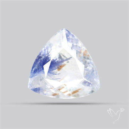 Rare Dumortierite Quartz Faceted Fine Gemstone