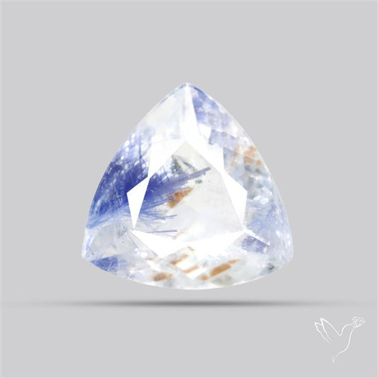 Rare Dumortierite Quartz Faceted Fine Gemstone