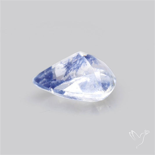 Rare Dumortierite Quartz Faceted Fine Gemstone