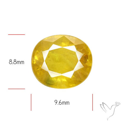 Faceted Yellow Sapphire