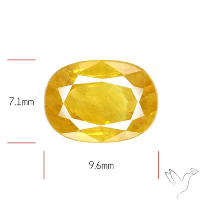 Faceted Yellow Sapphire