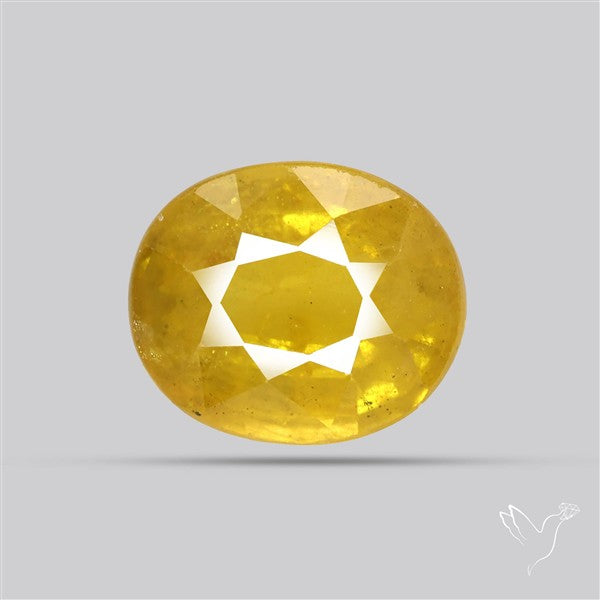 Faceted Yellow Sapphire